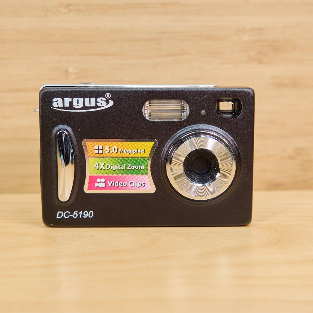 Argus DC-5190 5 MP Digital Camera, 4x Digital Zoom, Black